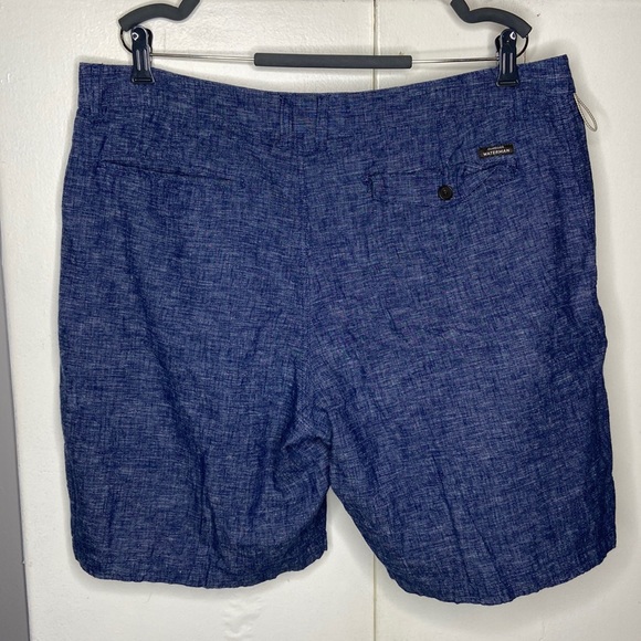 Quicksilver Waterman Collection Men’s Linen Blend Shorts Size 36 blue - Picture 2 of 8
